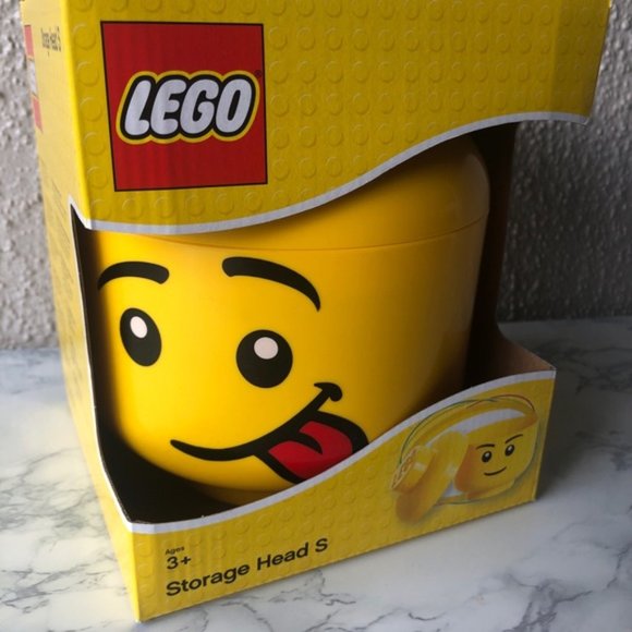 LEGO Storage Head small silly great room decor organization fun new NIB - Picture 2 of 7